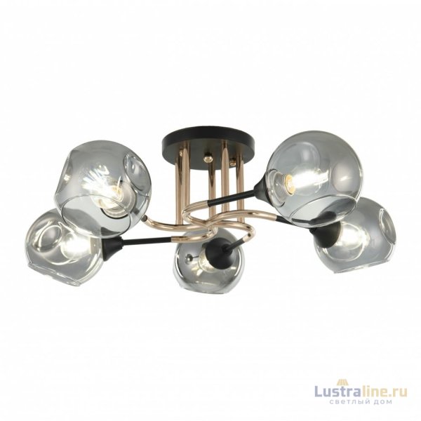 Потолочная люстра Arte Milano Amalfi 328419/5 FG+BK Потолочная люстра Arte Milano Amalfi 328419/5 FG+BK