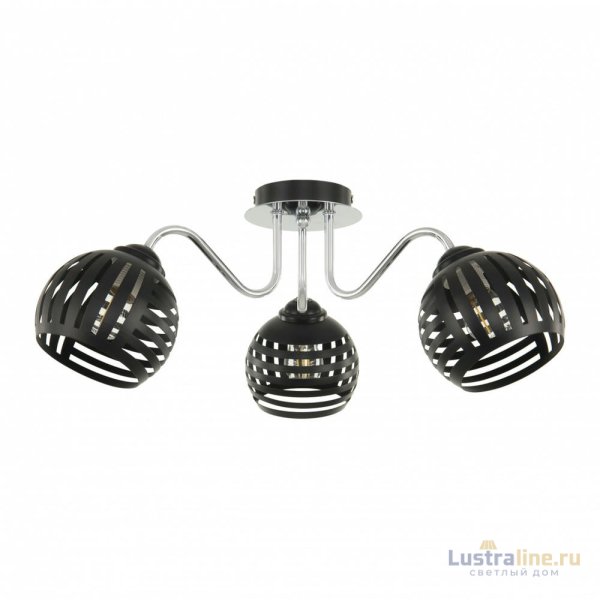 Потолочная люстра Arte Milano Amalfi 325107/3 BK.CR Потолочная люстра Arte Milano Amalfi 325107/3 BK.CR