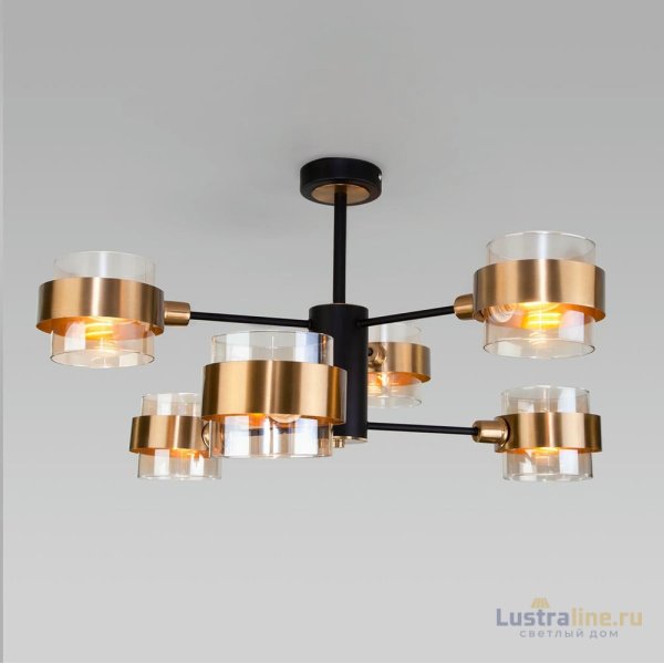 Потолочная люстра Eurosvet Arcada 70127/6 черный Потолочная люстра Eurosvet Arcada 70127/6 черный