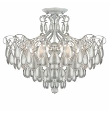Потолочная люстра AM Group MONICA PL6 SILVER