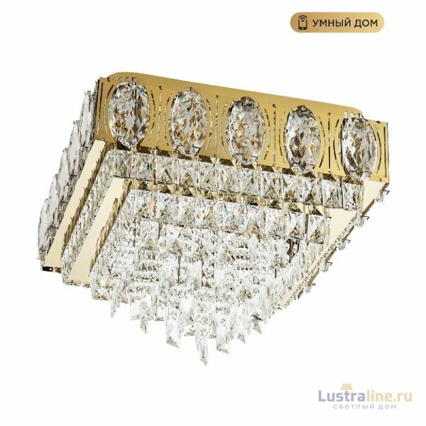 Потолочная люстра LED4U L9438-500-500 GD с УД Потолочная люстра LED4U L9438-500-500 GD с УД