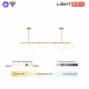 Потолочная люстра Lightera Nyasa LE117L-80GA WIFI