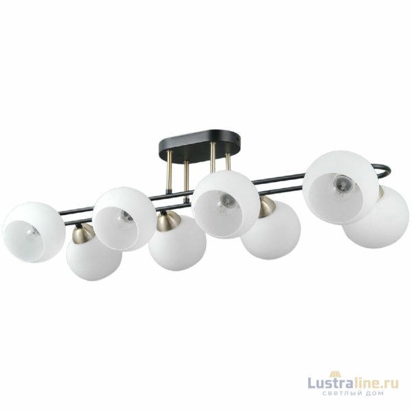 Потолочная люстра Illumico IL0790-8CSQ-25 BK AB TRENTO Потолочная люстра Illumico IL0790-8CSQ-25 BK AB TRENTO