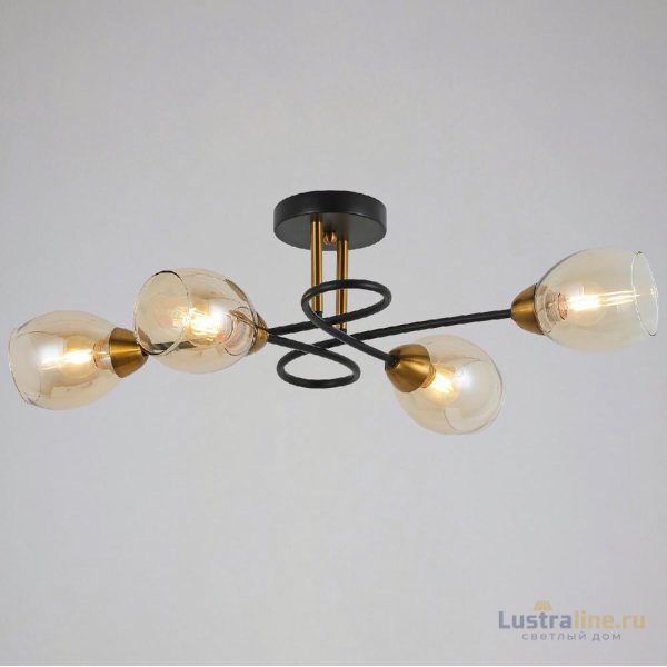 Потолочная люстра Illumico IL8263-4COU-79 BK GD Celeste Потолочная люстра Illumico IL8263-4COU-79 BK GD Celeste