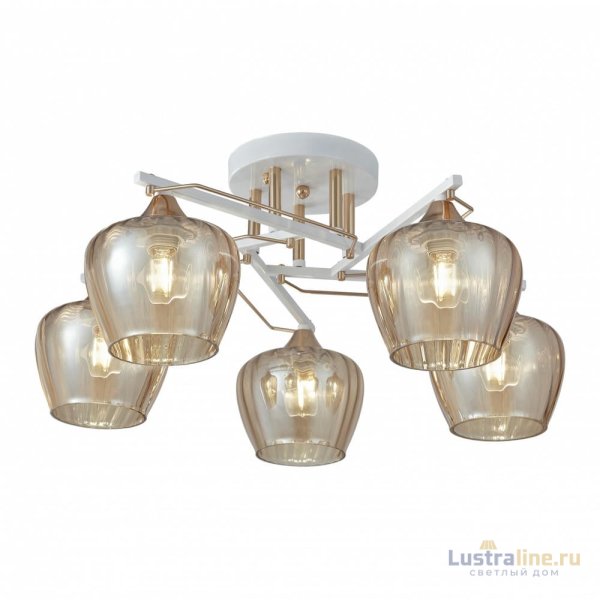 Потолочная люстра Arte Milano Amalfi 329508/5 WH+FG Потолочная люстра Arte Milano Amalfi 329508/5 WH+FG