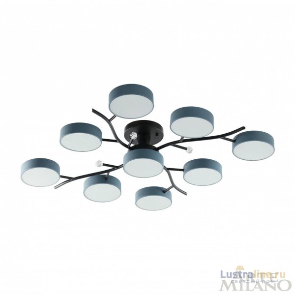 Потолочная люстра Arte Milano Ferrara 256606/8+1 Bk/Gr Потолочная люстра Arte Milano Ferrara 256606/8+1 Bk/Gr