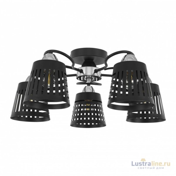 Потолочная люстра Arte Milano Amalfi 328207/5 BK.CR Потолочная люстра Arte Milano Amalfi 328207/5 BK.CR