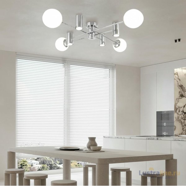 Потолочная люстра Arte Milano Napoli 335854/4+4 CR Потолочная люстра Arte Milano Napoli 335854/4+4 CR