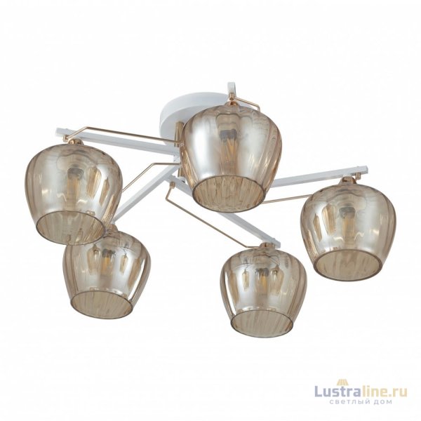 Потолочная люстра Arte Milano Amalfi 329508/5 WH+FG Потолочная люстра Arte Milano Amalfi 329508/5 WH+FG