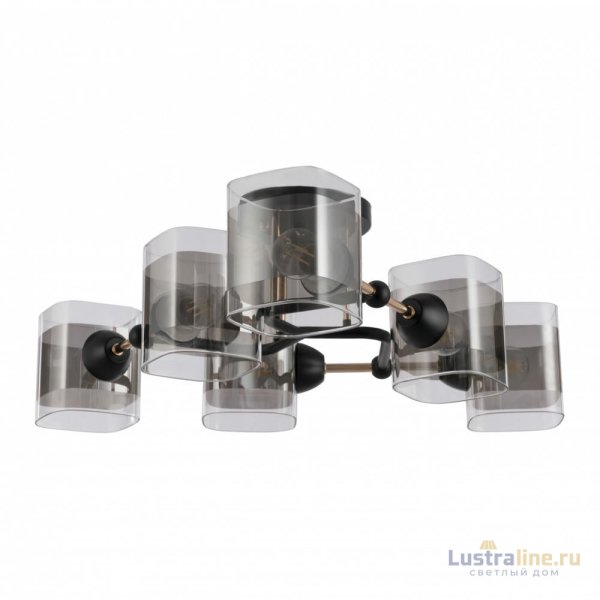Потолочная люстра Arte Milano Amalfi 324308/6 BK+FG Потолочная люстра Arte Milano Amalfi 324308/6 BK+FG
