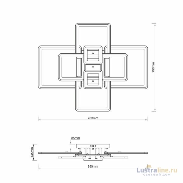 Потолочная люстра Escada Plain 10286/8LED Потолочная люстра Escada Plain 10286/8LED