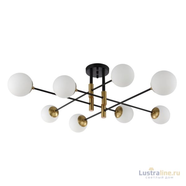 Потолочная люстра Crystal Lux Fidel FIDEL PL8 BLACK