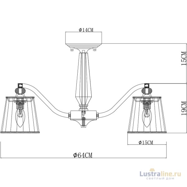 Потолочная люстра Arte Lamp Talitha A4047PL-5CC Потолочная люстра Arte Lamp Talitha A4047PL-5CC