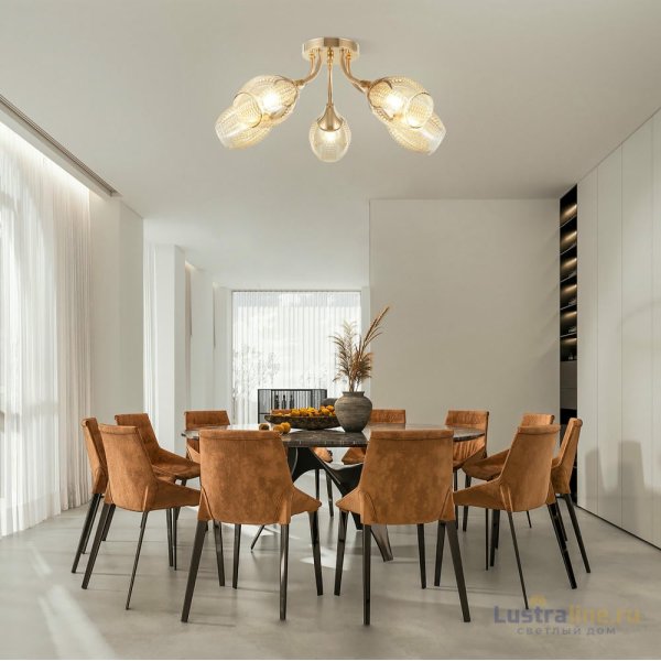 Потолочная люстра Arte Milano Napoli 337966/5 FGD Потолочная люстра Arte Milano Napoli 337966/5 FGD