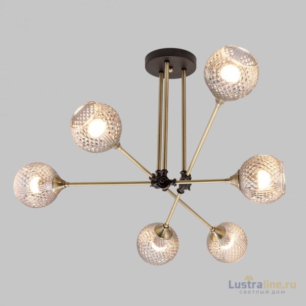 Потолочная люстра IMEX MD.5299-6-S-AB+BK Потолочная люстра IMEX MD.5299-6-S-AB+BK
