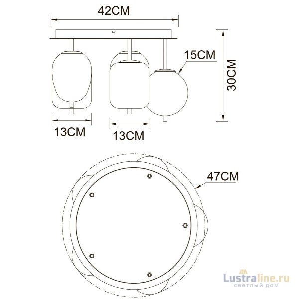 Потолочная люстра Arte Lamp Freddie A2231PL-5PB