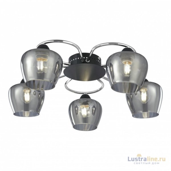 Потолочная люстра Arte Milano Amalfi 321508/5 CR+BK Потолочная люстра Arte Milano Amalfi 321508/5 CR+BK