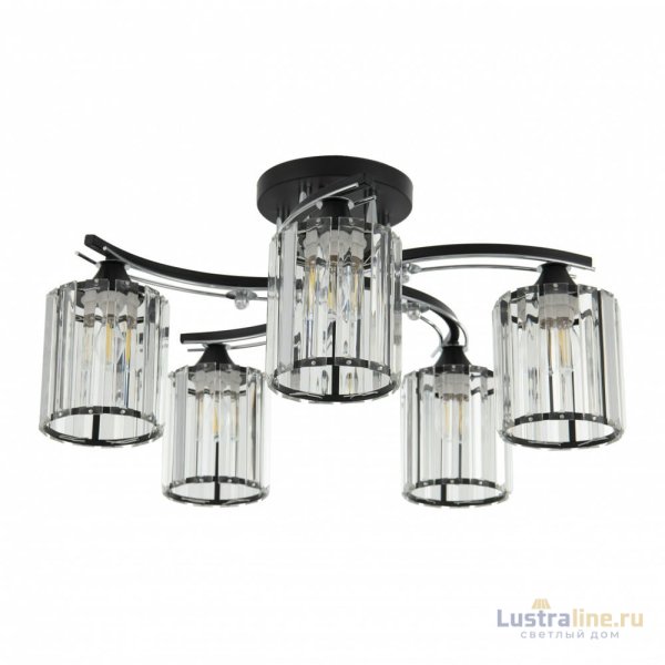 Потолочная люстра Arte Milano Amalfi 327103/5 BK+CR Потолочная люстра Arte Milano Amalfi 327103/5 BK+CR