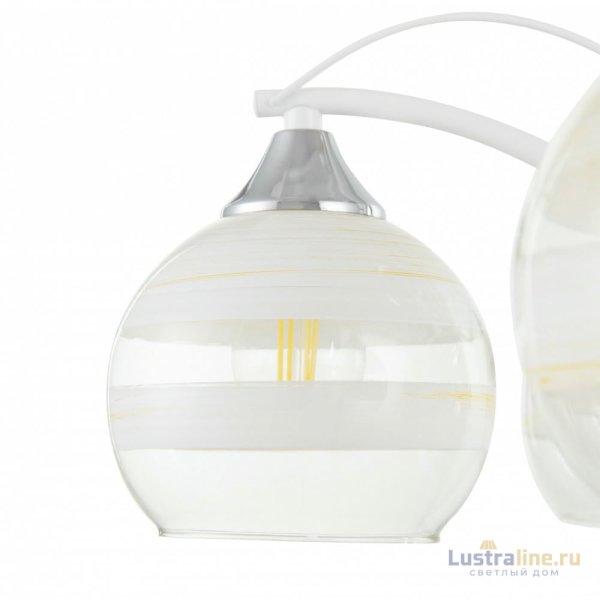 Потолочная люстра Arte Milano Napoli 326503/3 CR+WH Потолочная люстра Arte Milano Napoli 326503/3 CR+WH