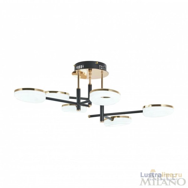 Потолочная люстра Arte Milano Ferrara 272999/6 BK/GD Потолочная люстра Arte Milano Ferrara 272999/6 BK/GD