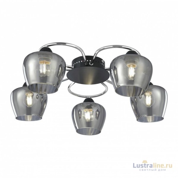 Потолочная люстра Arte Milano Amalfi 321508/5 CR+BK Потолочная люстра Arte Milano Amalfi 321508/5 CR+BK