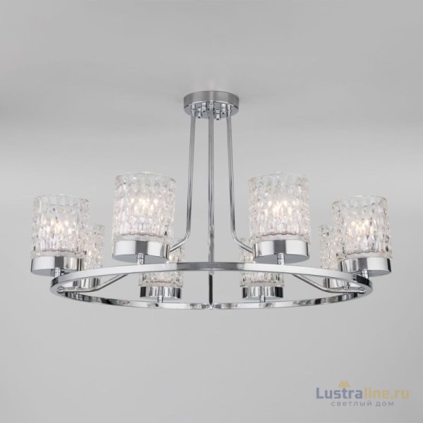 Потолочная люстра Eurosvet Calle 60127/8 хром Потолочная люстра Eurosvet Calle 60127/8 хром