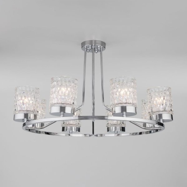 Потолочная люстра Eurosvet Calle 60127/8 хром