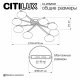 Потолочная люстра Citilux Atman smart CL226A181