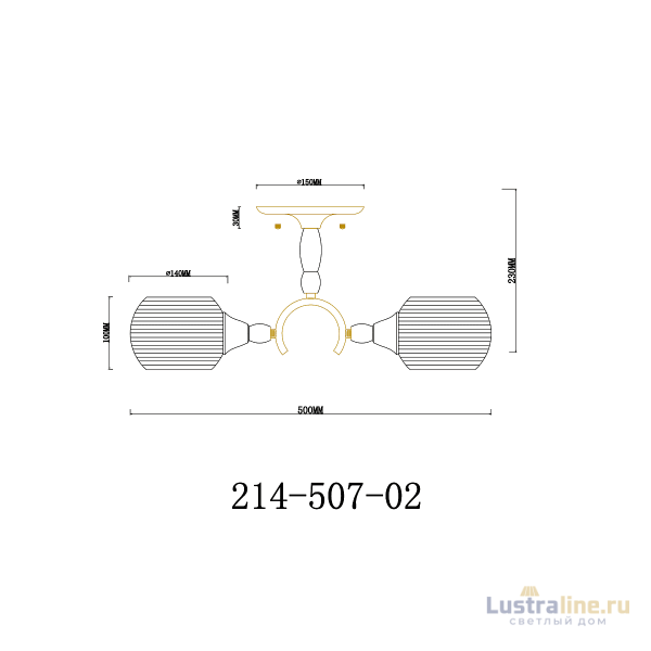 Потолочная люстра Velante 214-507-02