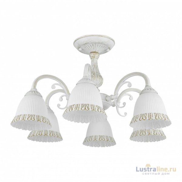 Потолочная люстра Arte Milano 347410/6 WT+G Потолочная люстра Arte Milano 347410/6 WT+G