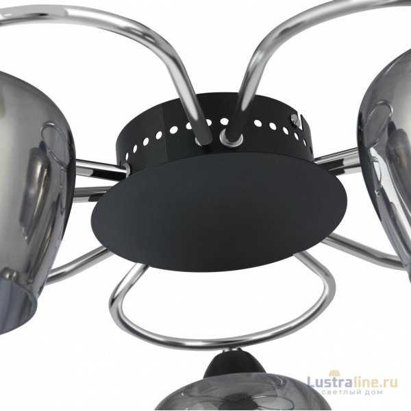 Потолочная люстра Arte Milano Amalfi 321508/5 CR+BK Потолочная люстра Arte Milano Amalfi 321508/5 CR+BK