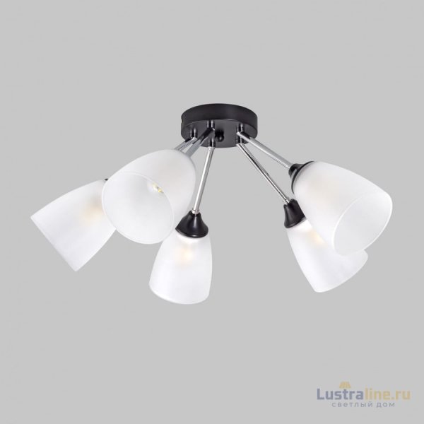 Потолочная люстра IMEX MD.2167-5-S-BK+CH Потолочная люстра IMEX MD.2167-5-S-BK+CH