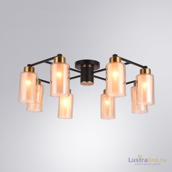 Потолочная люстра Arte Lamp Leo A7027PL-8BK Потолочная люстра Arte Lamp Leo A7027PL-8BK