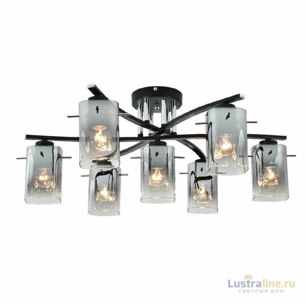 Потолочная люстра Escada Iberis 1101/7P Black Потолочная люстра Escada Iberis 1101/7P Black