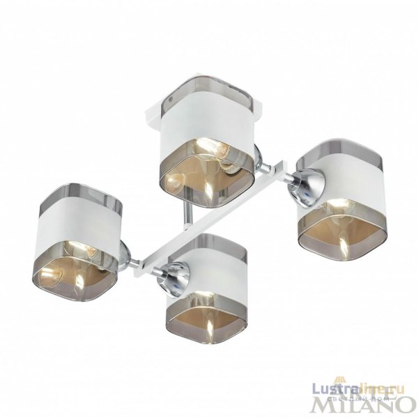 Потолочная люстра Arte Milano Amalfi 329809/4 WH+CR Потолочная люстра Arte Milano Amalfi 329809/4 WH+CR