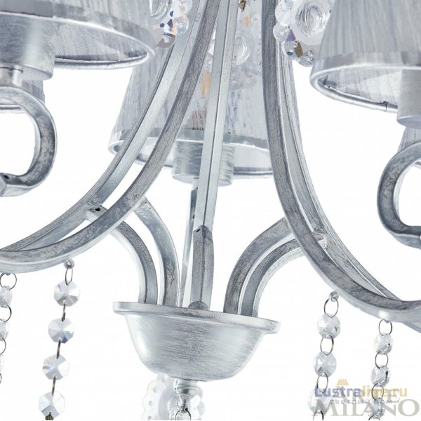 Потолочная люстра Arte Milano Amalfi 337146/5 WT+SL Потолочная люстра Arte Milano Amalfi 337146/5 WT+SL