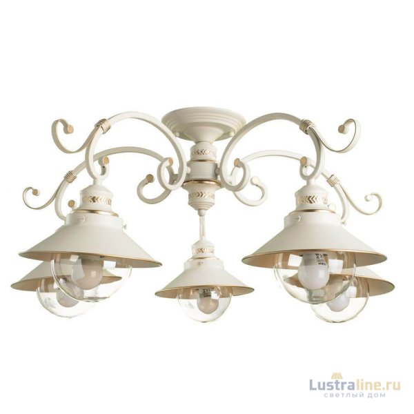 Потолочная люстра Arte Lamp 7 A4577PL-5WG Потолочная люстра Arte Lamp 7 A4577PL-5WG