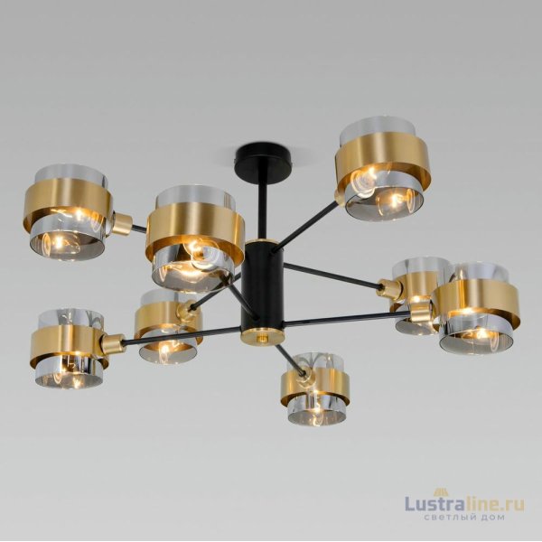 Потолочная люстра Eurosvet Arcada 70127/8 черный Потолочная люстра Eurosvet Arcada 70127/8 черный