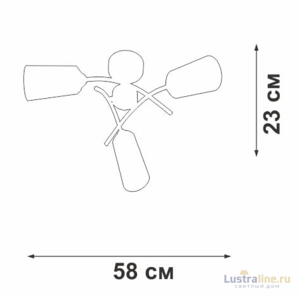 Потолочная люстра Vitaluce V2850-1/3PL Потолочная люстра Vitaluce V2850-1/3PL