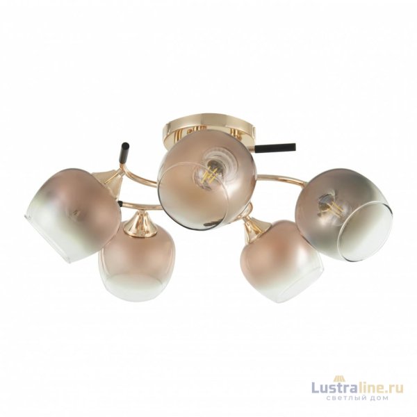 Потолочная люстра Arte Milano Amalfi 324985/5 FG+BK Потолочная люстра Arte Milano Amalfi 324985/5 FG+BK
