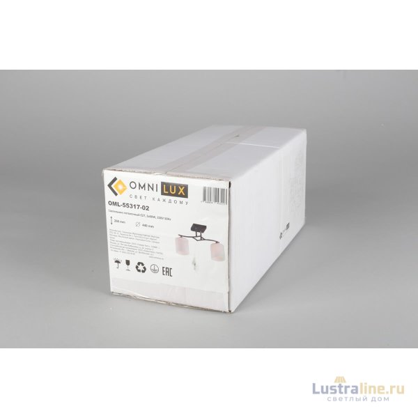 Потолочная люстра Omnilux Pisticci OML-55317-02 Потолочная люстра Omnilux Pisticci OML-55317-02