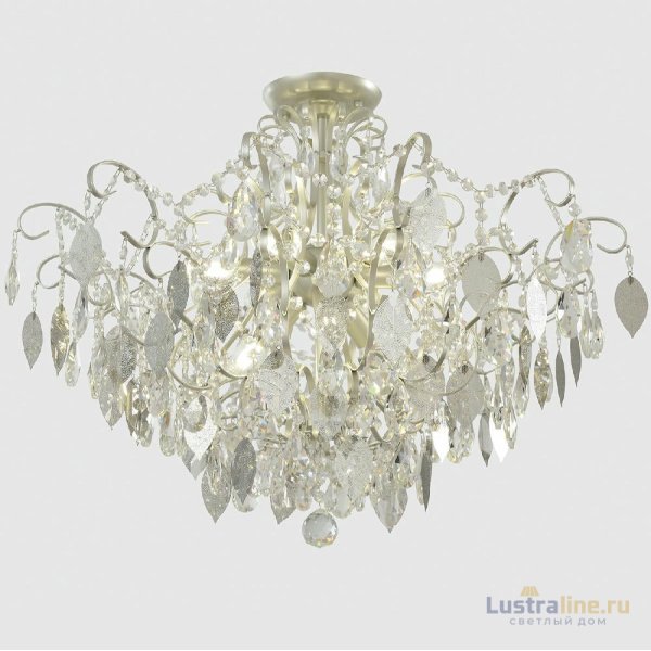 Потолочная люстра Crystal Lux ESMIRALDA PL9 SILVER Потолочная люстра Crystal Lux ESMIRALDA PL9 SILVER