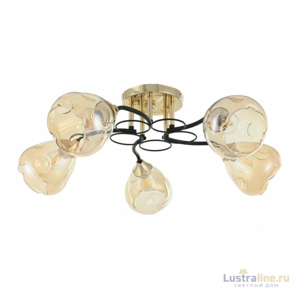 Потолочная люстра Arte Milano Amalfi 324106/5 FG+BK Потолочная люстра Arte Milano Amalfi 324106/5 FG+BK