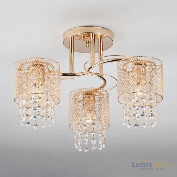 Потолочная люстра Eurosvet Bonnie 30137/3 золото Потолочная люстра Eurosvet Bonnie 30137/3 золото