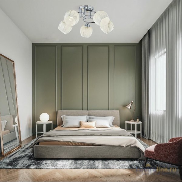 Потолочная люстра Arte Milano Amalfi 327985/5 CR+BK Потолочная люстра Arte Milano Amalfi 327985/5 CR+BK