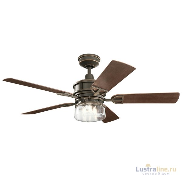 Люстра-вентилятор Kichler Lyndon patio KLF-LYNDON-52-OZ