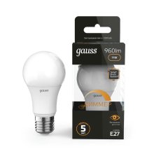 Лампа светодиодная диммируемая Gauss E27 11W 3000K матовая 102502111-D