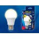 Лампа светодиодная диммируемая (UL-00004290) Uniel E27 12W 3000K матовая LED-A60 12W/3000K/E27/FR/DIM PLP01WH