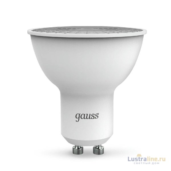 Лампа светодиодная диммируемая Gauss GU10 5W 3000K матовая 101506105-D