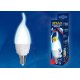 Лампа светодиодная диммируемая (UL-00004297) Uniel E27 7W 3000K матовая LED-C37 7W/3000K/E27/FR/DIM PLP01WH
